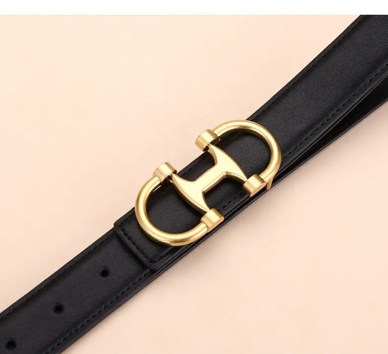 Gold H-Braceled Women's Belt for Business & Fashion — feature 15