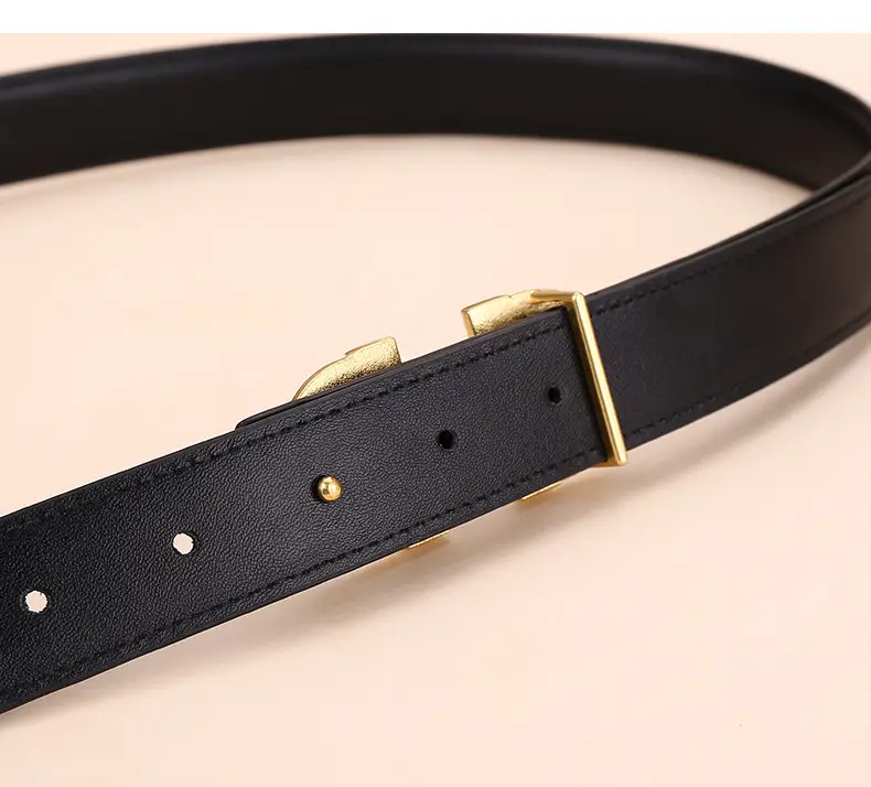 Gold H-Braceled Women's Belt for Business & Fashion — feature 16