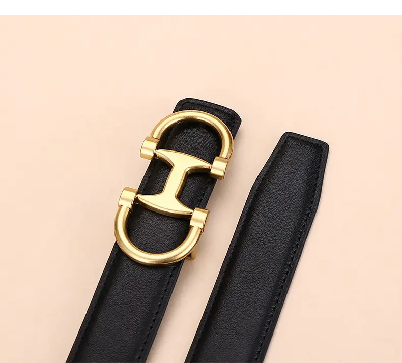 Gold H-Braceled Women's Belt for Business & Fashion — feature 17