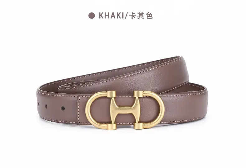 Gold H-Braceled Women's Belt for Business & Fashion — feature 20