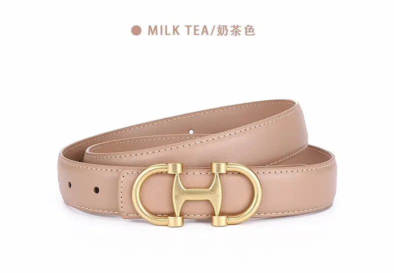 Gold H-Braceled Women's Belt for Business & Fashion — feature 21