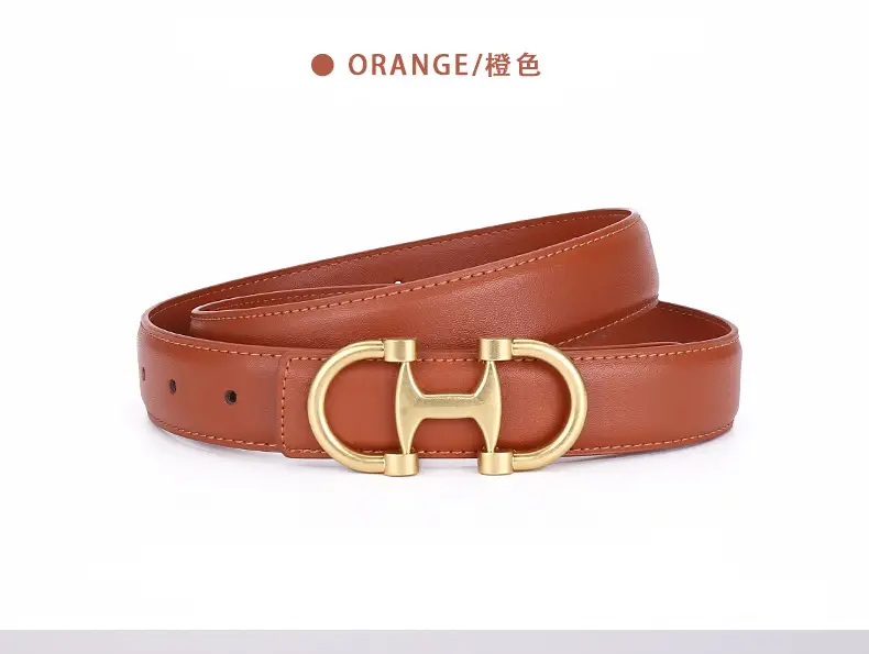 Gold H-Braceled Women's Belt for Business & Fashion — feature 22