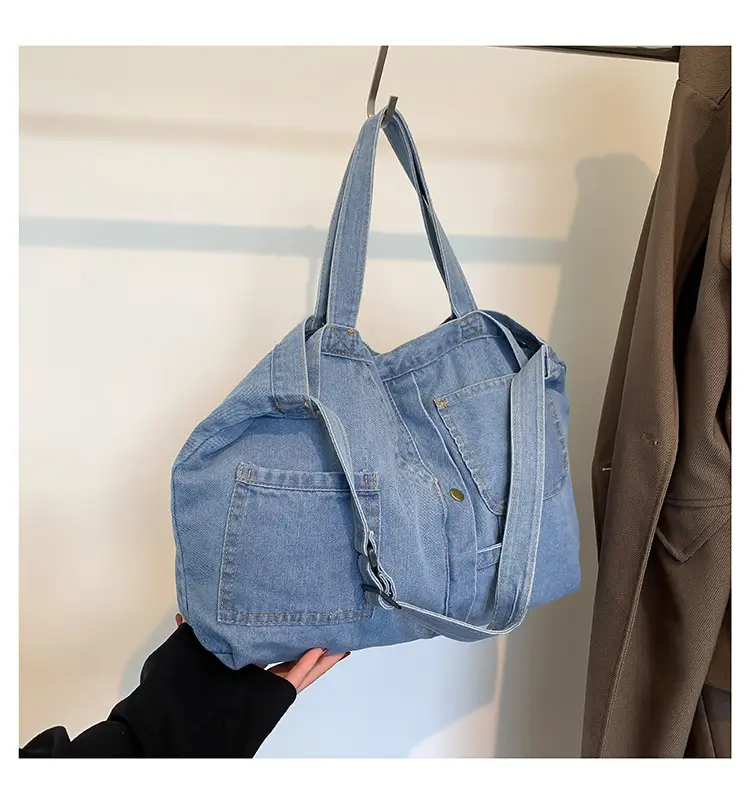 Women's Large Capacity Denim Tote Bag 2024 — feature 25