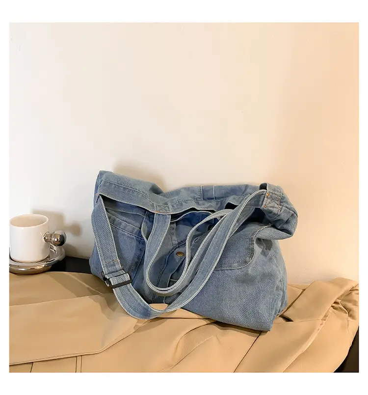 Women's Large Capacity Denim Tote Bag 2024 — feature 26