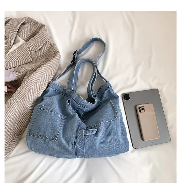 Women's Large Capacity Denim Tote Bag 2024 — feature 28