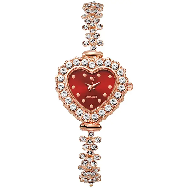 Ladies Heart Diamond Watch with Pearl Bracelet - Image 12