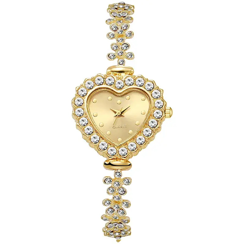 Ladies Heart Diamond Watch with Pearl Bracelet - Image 6