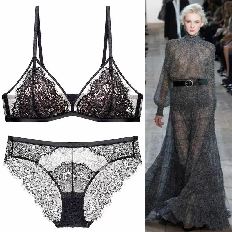 New Sexy Lace Bra Underwear Women's Push-Up Triangle Cup - Image 6