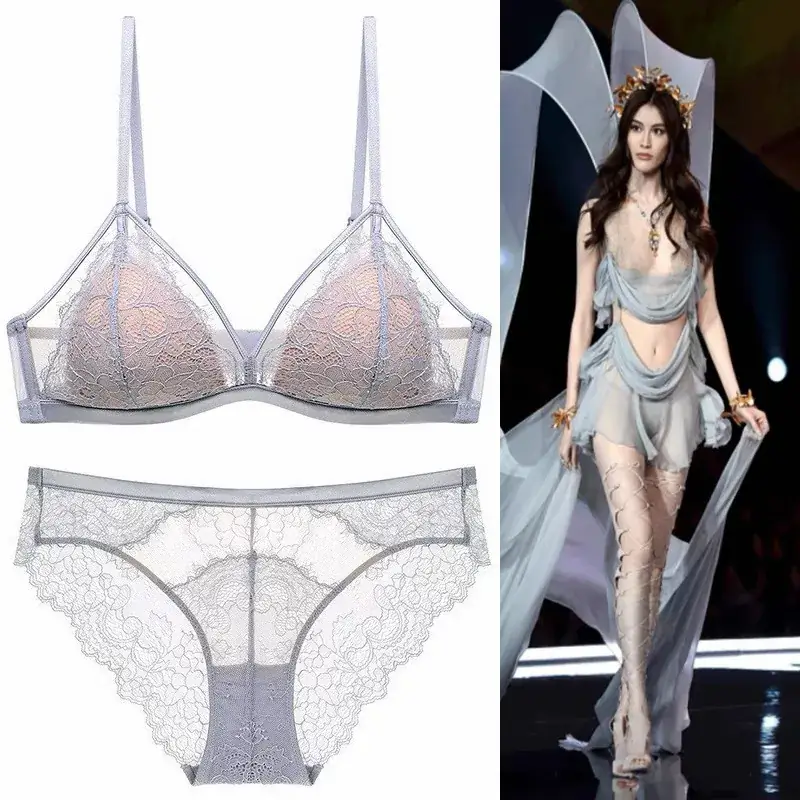 New Sexy Lace Bra Underwear Women's Push-Up Triangle Cup - Image 7