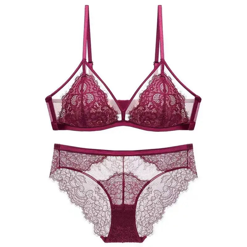 New Sexy Lace Bra Underwear Women's Push-Up Triangle Cup - Image 2