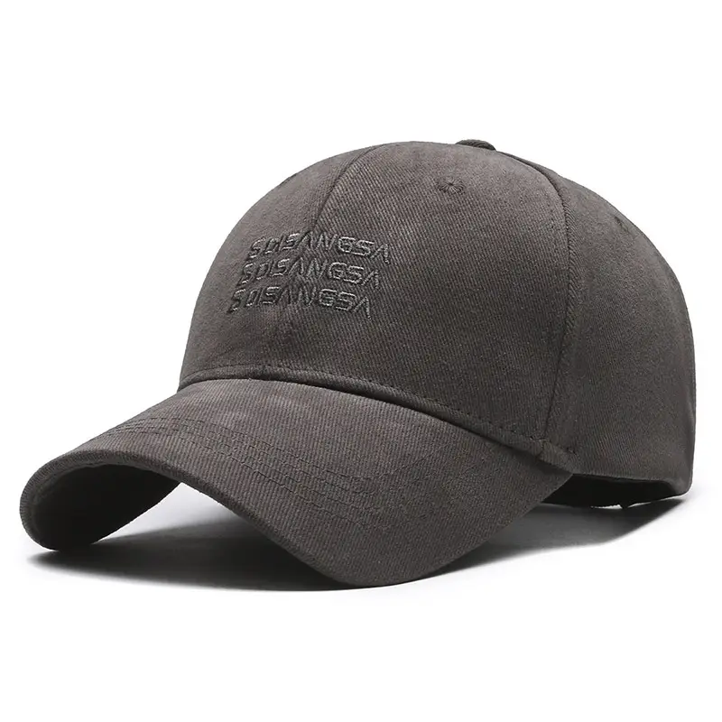 Women's Gray Embroidered Baseball Cap - Image 5