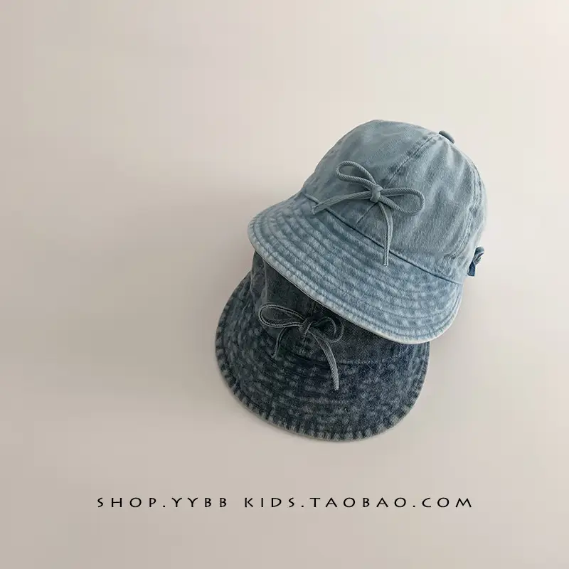 Blue Knitted Bowknot Baby Hat for Girls - Image 5