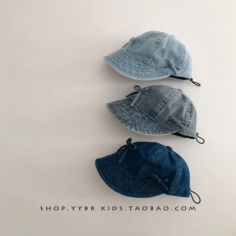 Blue Knitted Bowknot Baby Hat for Girls - Image 6