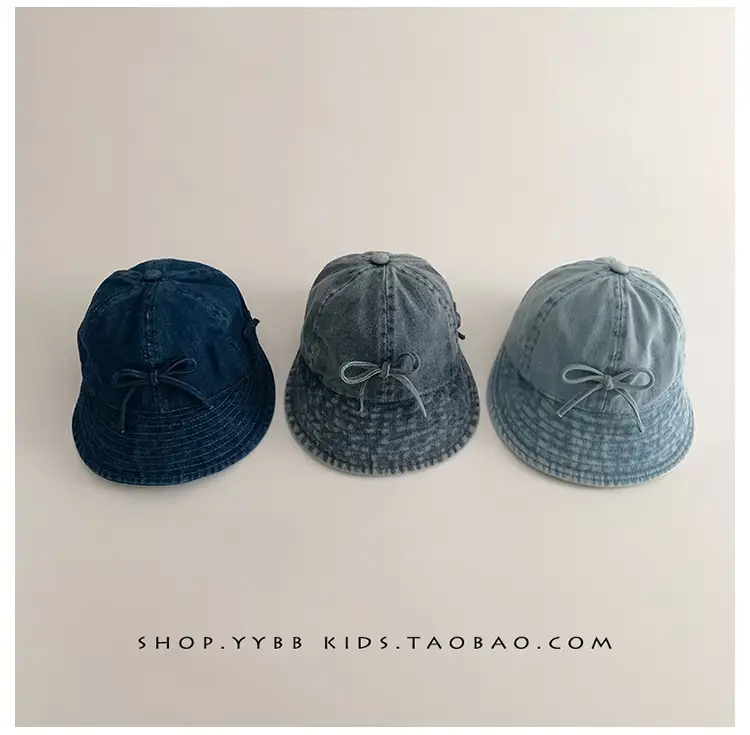 Blue Knitted Bowknot Baby Hat for Girls — feature 7