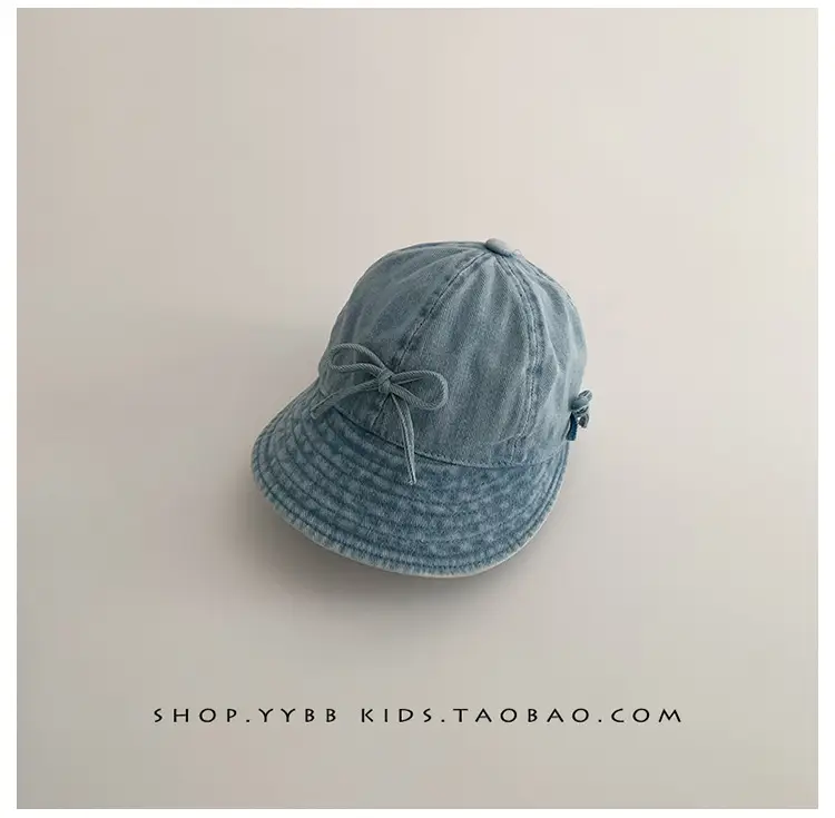 Blue Knitted Bowknot Baby Hat for Girls — feature 8