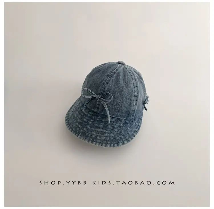 Blue Knitted Bowknot Baby Hat for Girls — feature 9