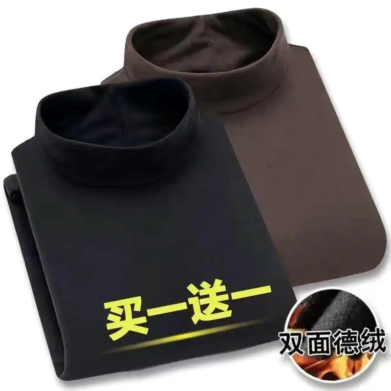Men Fleece Lined Winter T-Shirt Set Slim Fit - Image 17