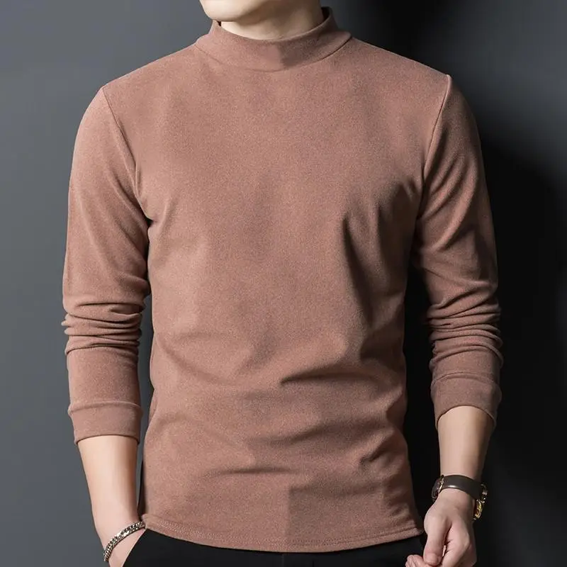 Men Fleece Lined Winter T-Shirt Set Slim Fit — feature 3