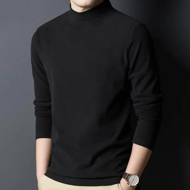 Men Fleece Lined Winter T-Shirt Set Slim Fit — feature 4