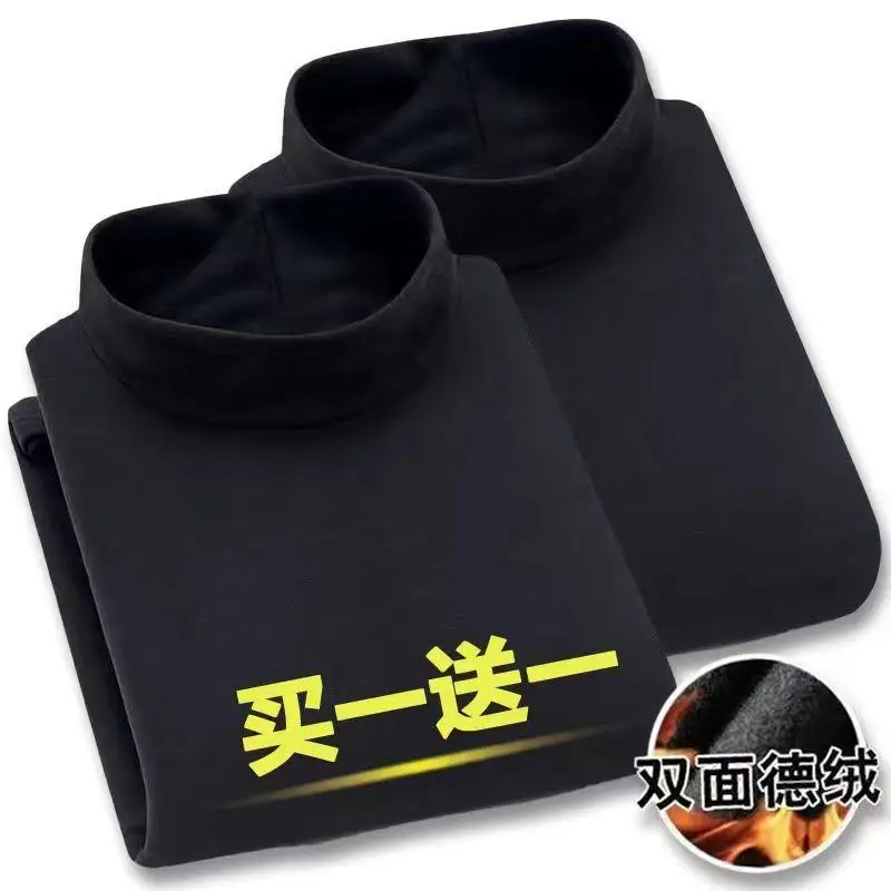 Men Fleece Lined Winter T-Shirt Set Slim Fit - Image 5