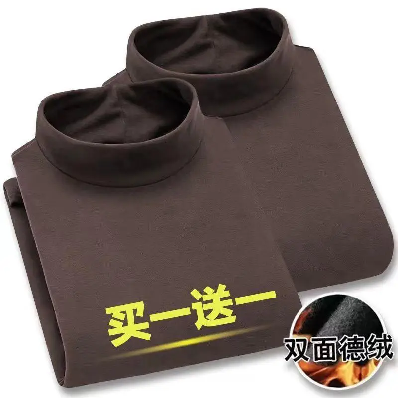 Men Fleece Lined Winter T-Shirt Set Slim Fit - Image 7