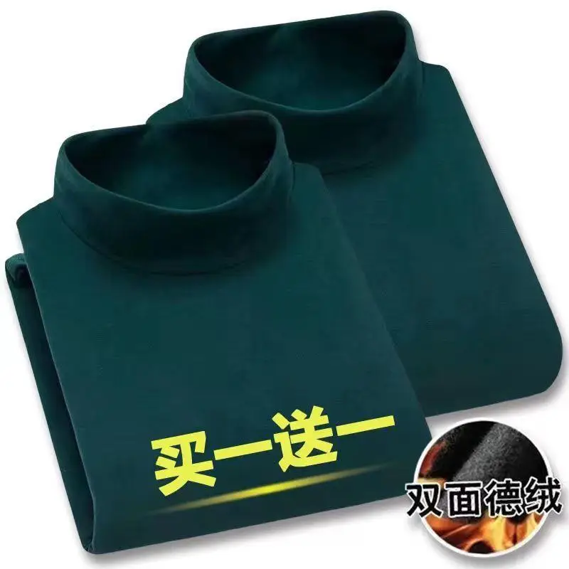 Men Fleece Lined Winter T-Shirt Set Slim Fit - Image 8