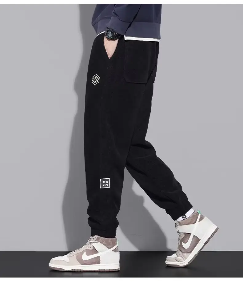 Men Fleece Lined Grey Thermal Sweatpants Winter Warm — feature 14