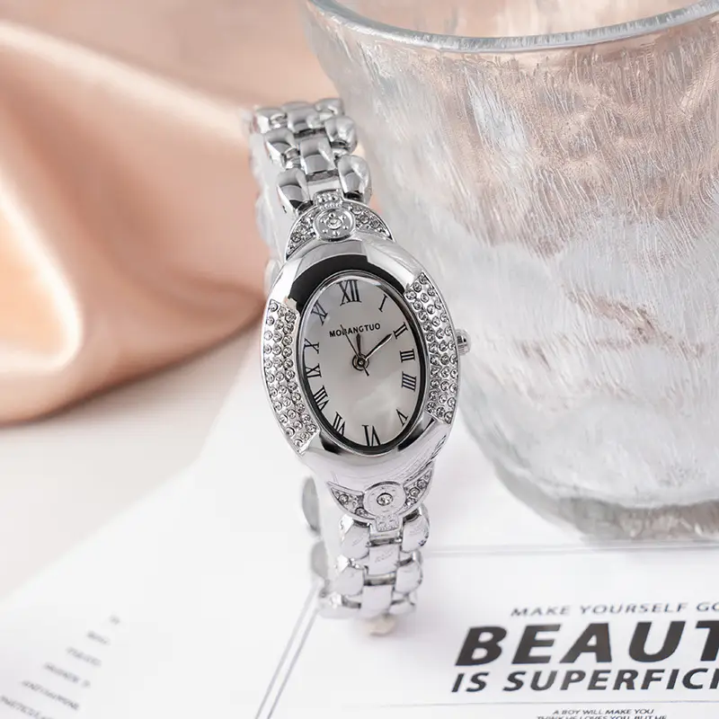 Women's Gold Diamond Watch with Rose Gold Bracelet
