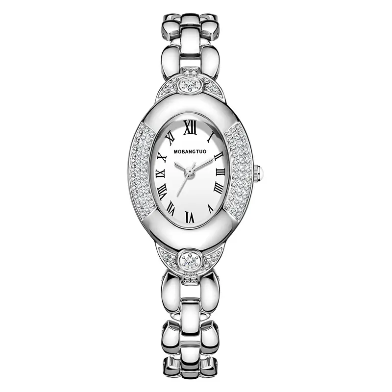 Women's Gold Diamond Watch with Rose Gold Bracelet