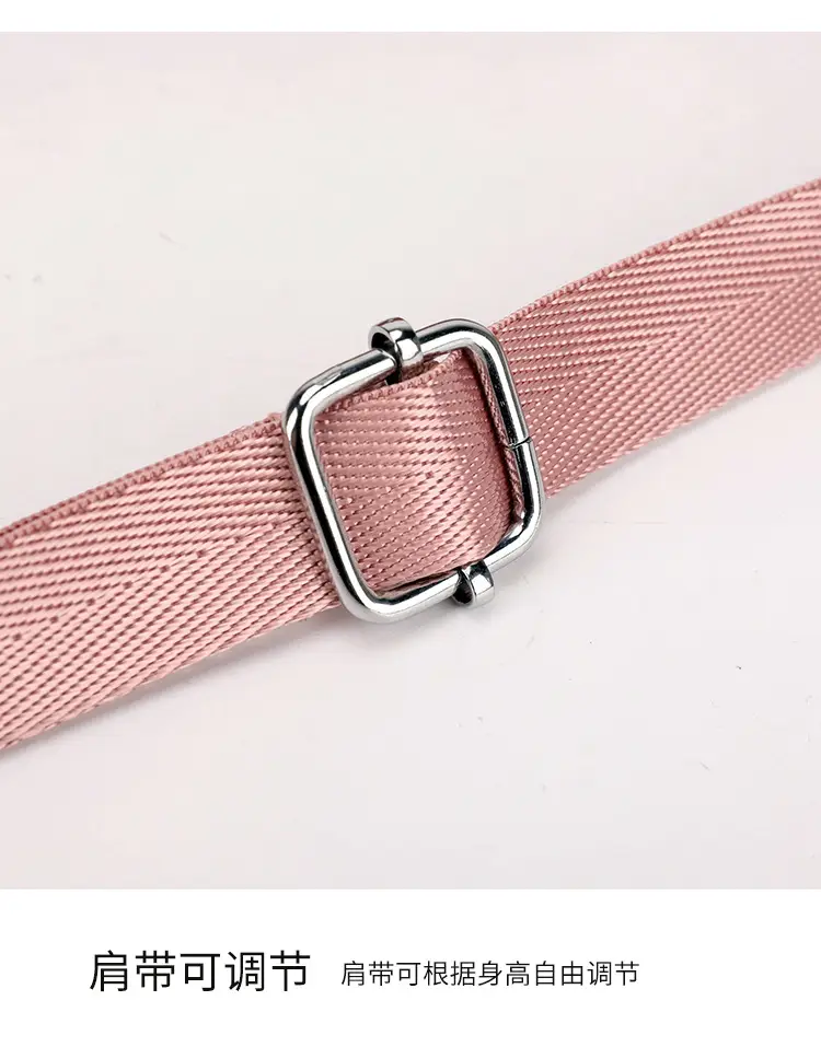 Pink Nylon Crossbody Bag for Women with Multi-Compartment Design — feature 17