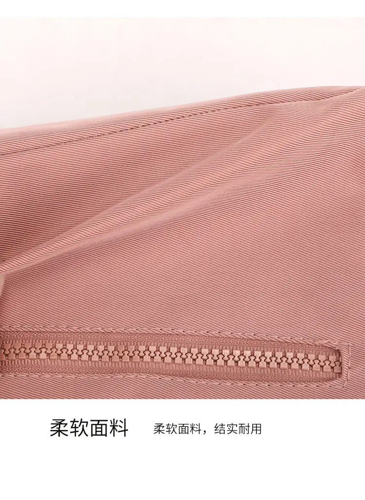Pink Nylon Crossbody Bag for Women with Multi-Compartment Design — feature 19