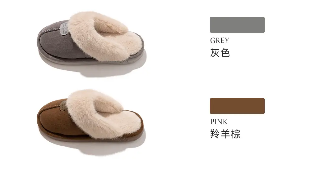 Qingchen 2025 New Winter Suede Floor Mops for Women Fleece-Lined to Heattech Home Indoor Velvet Thick-Soled Non-Slip Cotton Slippers — feature 15
