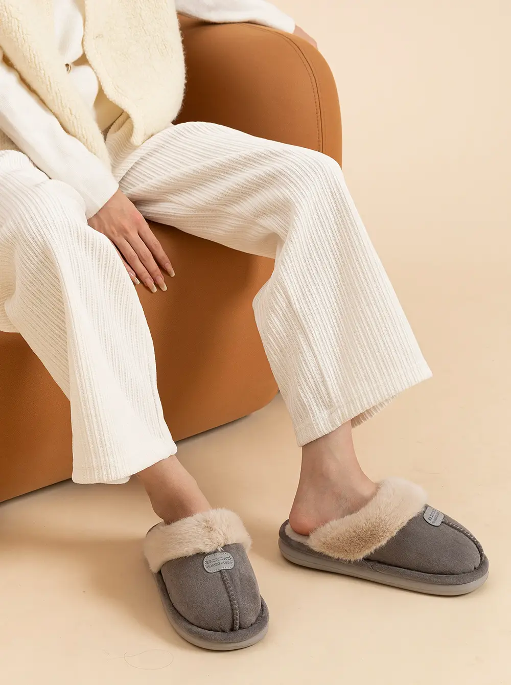 Qingchen 2025 New Winter Suede Floor Mops for Women Fleece-Lined to Heattech Home Indoor Velvet Thick-Soled Non-Slip Cotton Slippers — feature 16
