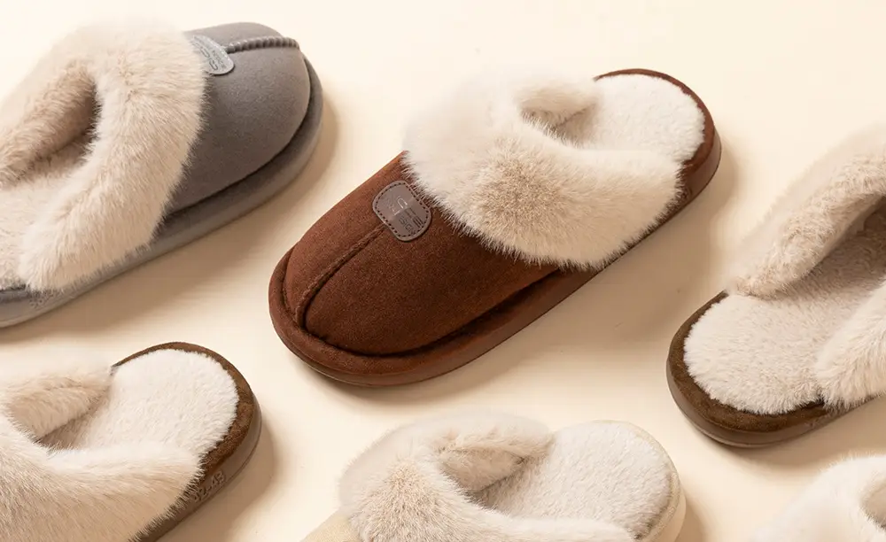 Qingchen 2025 New Winter Suede Floor Mops for Women Fleece-Lined to Heattech Home Indoor Velvet Thick-Soled Non-Slip Cotton Slippers — feature 19