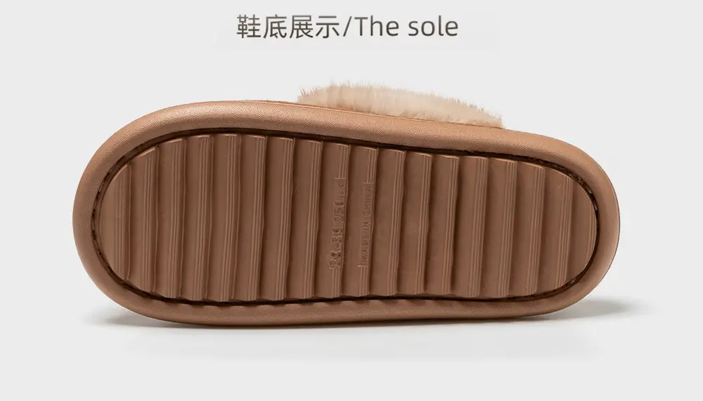 Qingchen 2025 New Winter Suede Floor Mops for Women Fleece-Lined to Heattech Home Indoor Velvet Thick-Soled Non-Slip Cotton Slippers — feature 26
