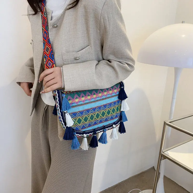 Ethnic Tassel Bag for Women Bohemian Style - Image 7