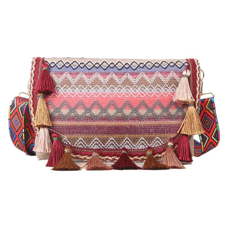 Ethnic Tassel Bag for Women Bohemian Style - Image 8