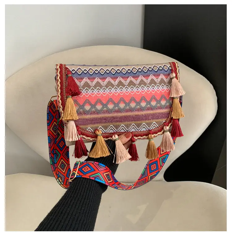 Ethnic Tassel Bag for Women Bohemian Style — feature 16