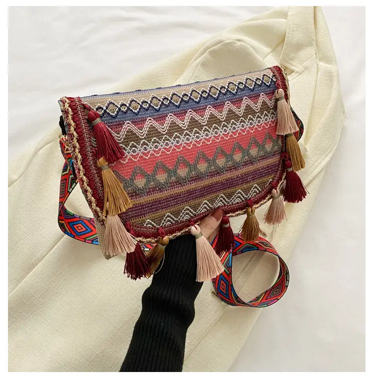 Ethnic Tassel Bag for Women Bohemian Style — feature 21