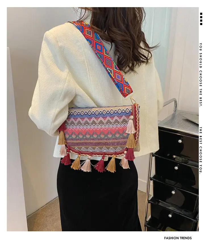 Ethnic Tassel Bag for Women Bohemian Style — feature 7