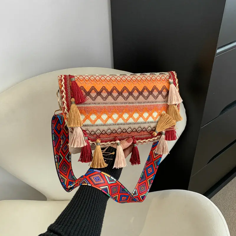 Ethnic Tassel Bag for Women Bohemian Style - Image 2