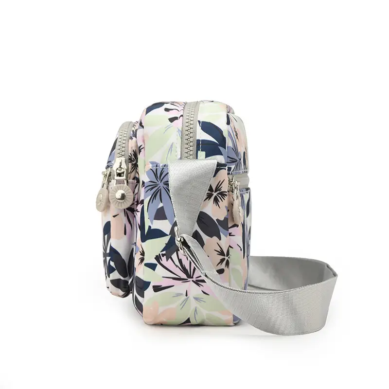 Women Floral Crossbody Bag Large Capacity Yellow