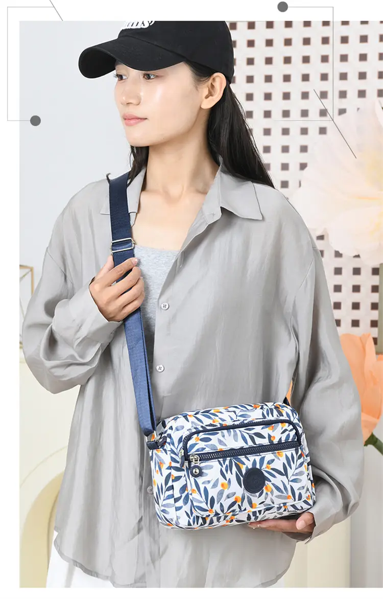 Women Floral Crossbody Bag Large Capacity Yellow — feature 14