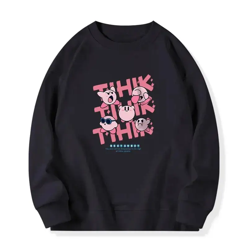Women 100% Cotton Loose Sweatshirt Winter Fleece Lined - Image 2