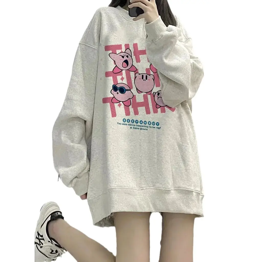 Women 100% Cotton Loose Sweatshirt Winter Fleece Lined - Image 6