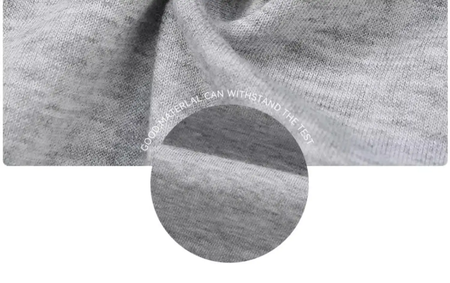 Men's Grey Loosen Sweatpants with Lace Lining — feature 3