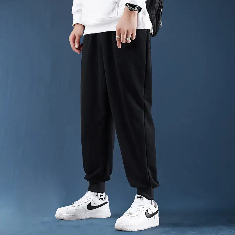 Men's Grey Loosen Sweatpants with Lace Lining - Image 4