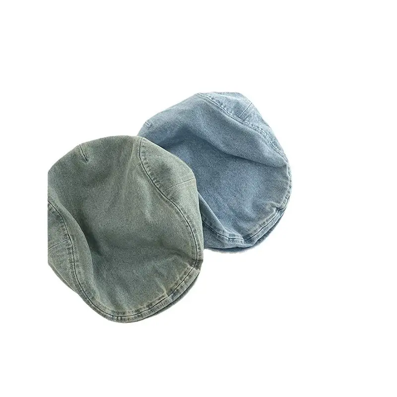 Japanese Style Washed Denim Progressive Hat Women Spring Summer Artistic Street Fashion - Image 6
