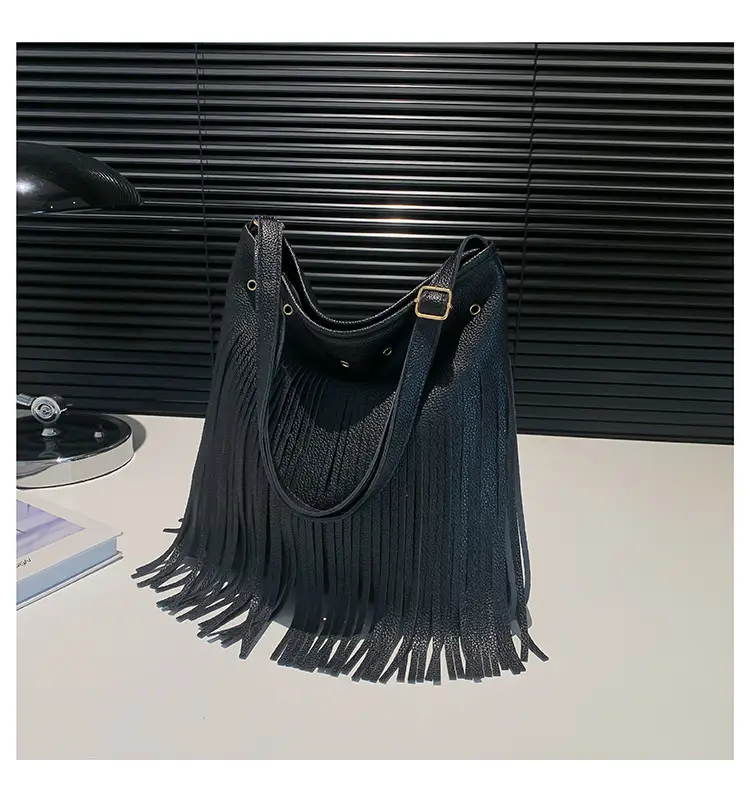 Black Tassel Shoulder Bag for Women 2024 — feature 24