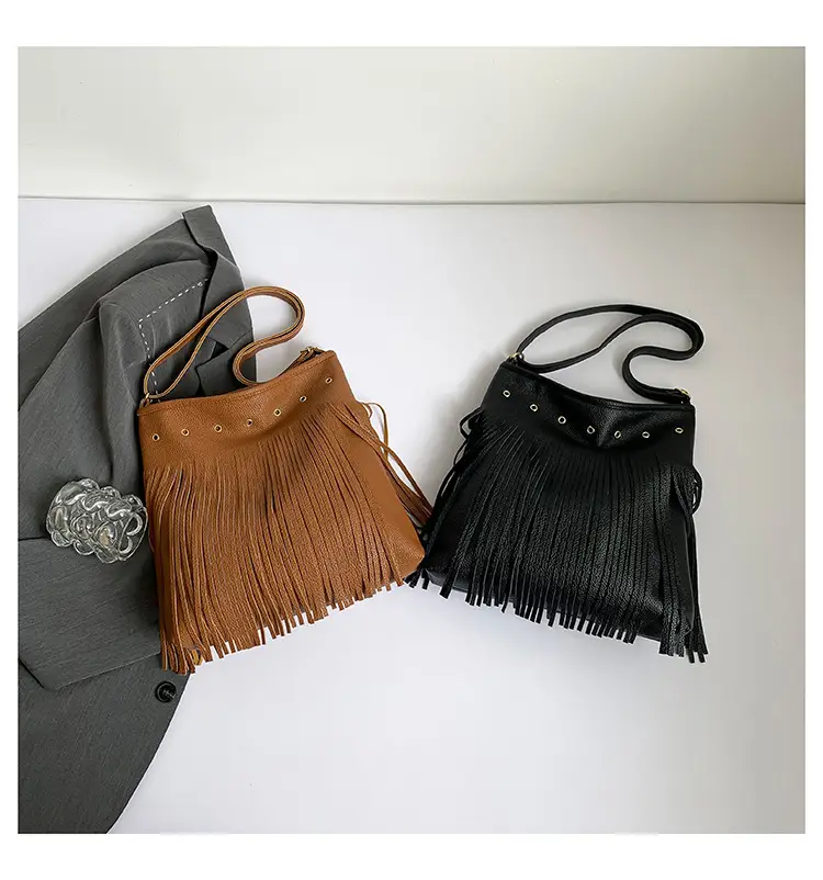 Black Tassel Shoulder Bag for Women 2024 — feature 30